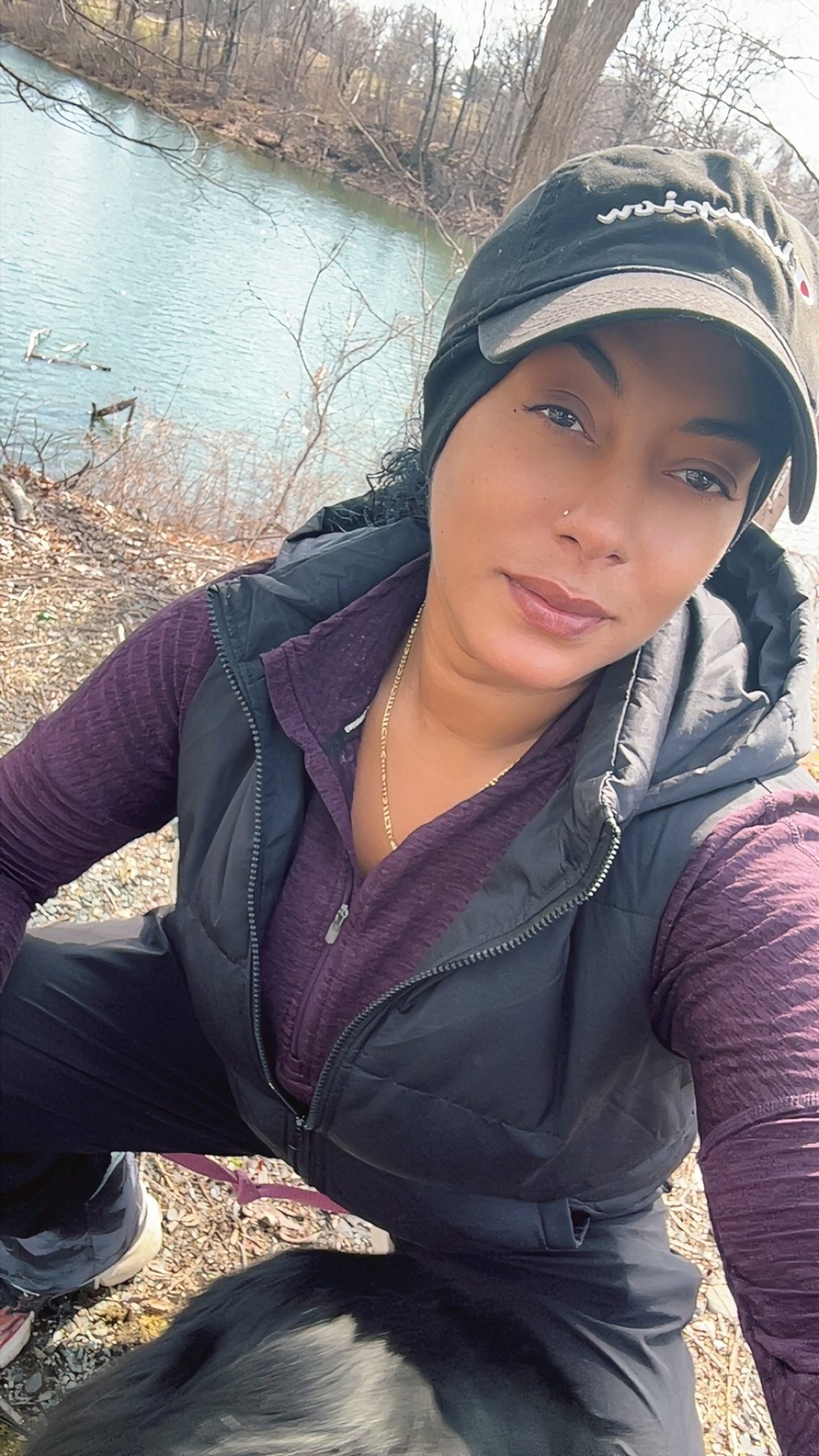 Brittney J outdoors near water