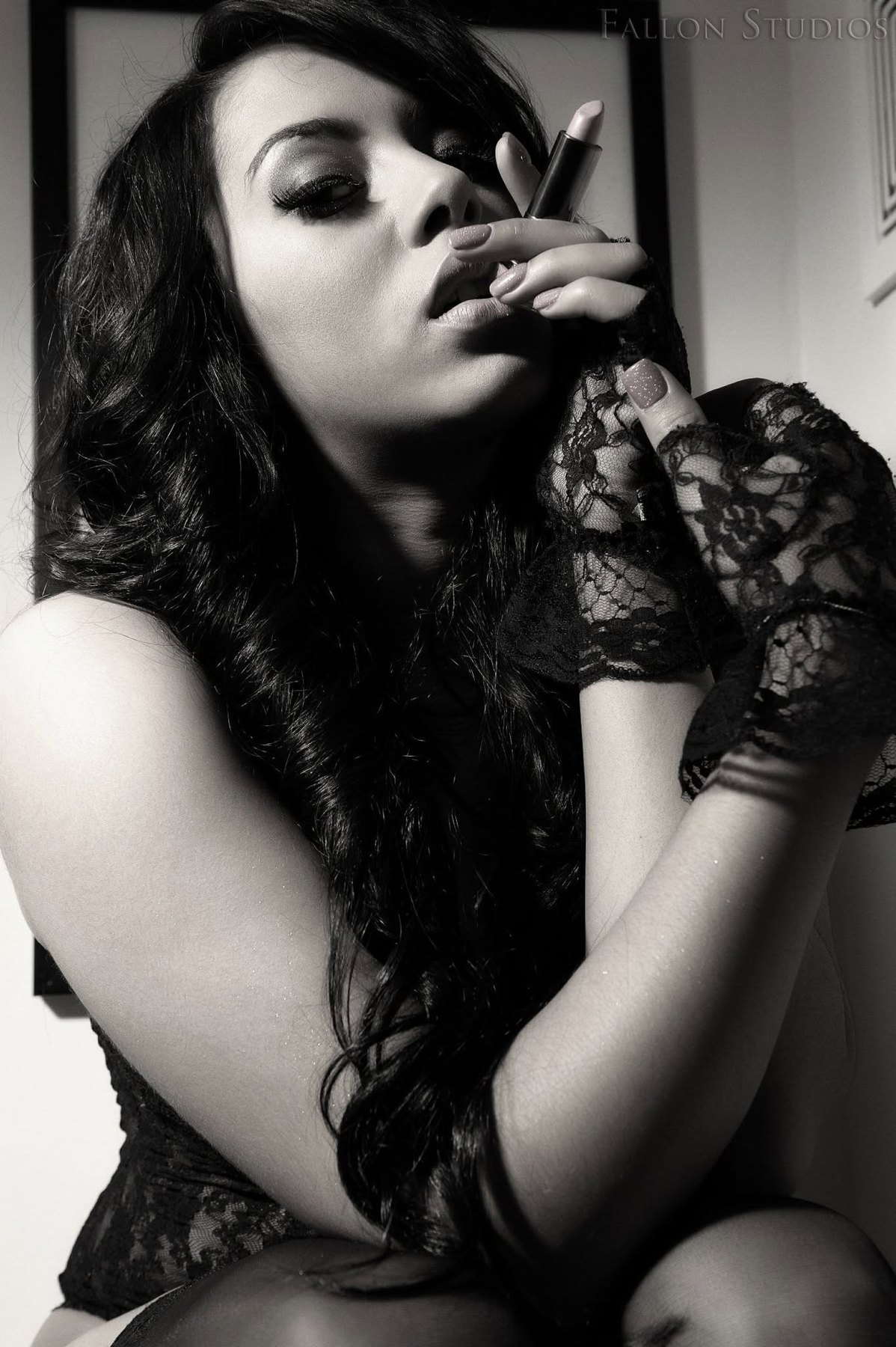Brittney J modeling portfolio — Black & White Editorial